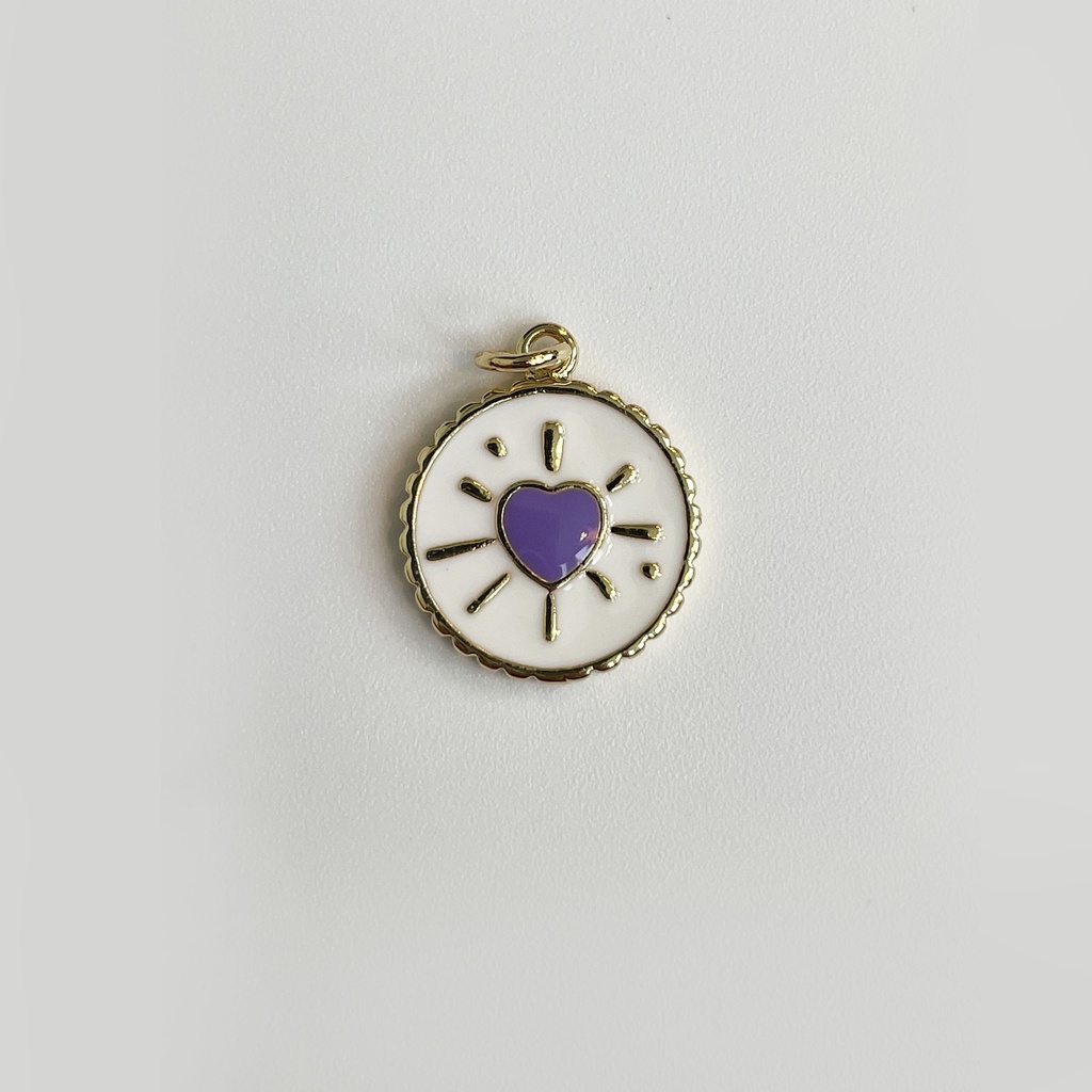Beaming Purple Heart