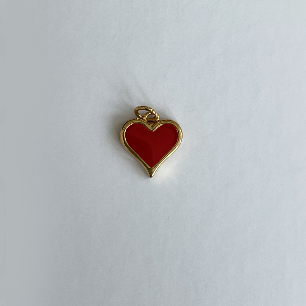 Red Heart w Gold Outline