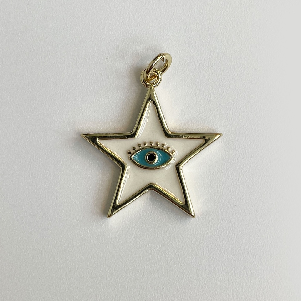 Star Pendant w Blue Eye