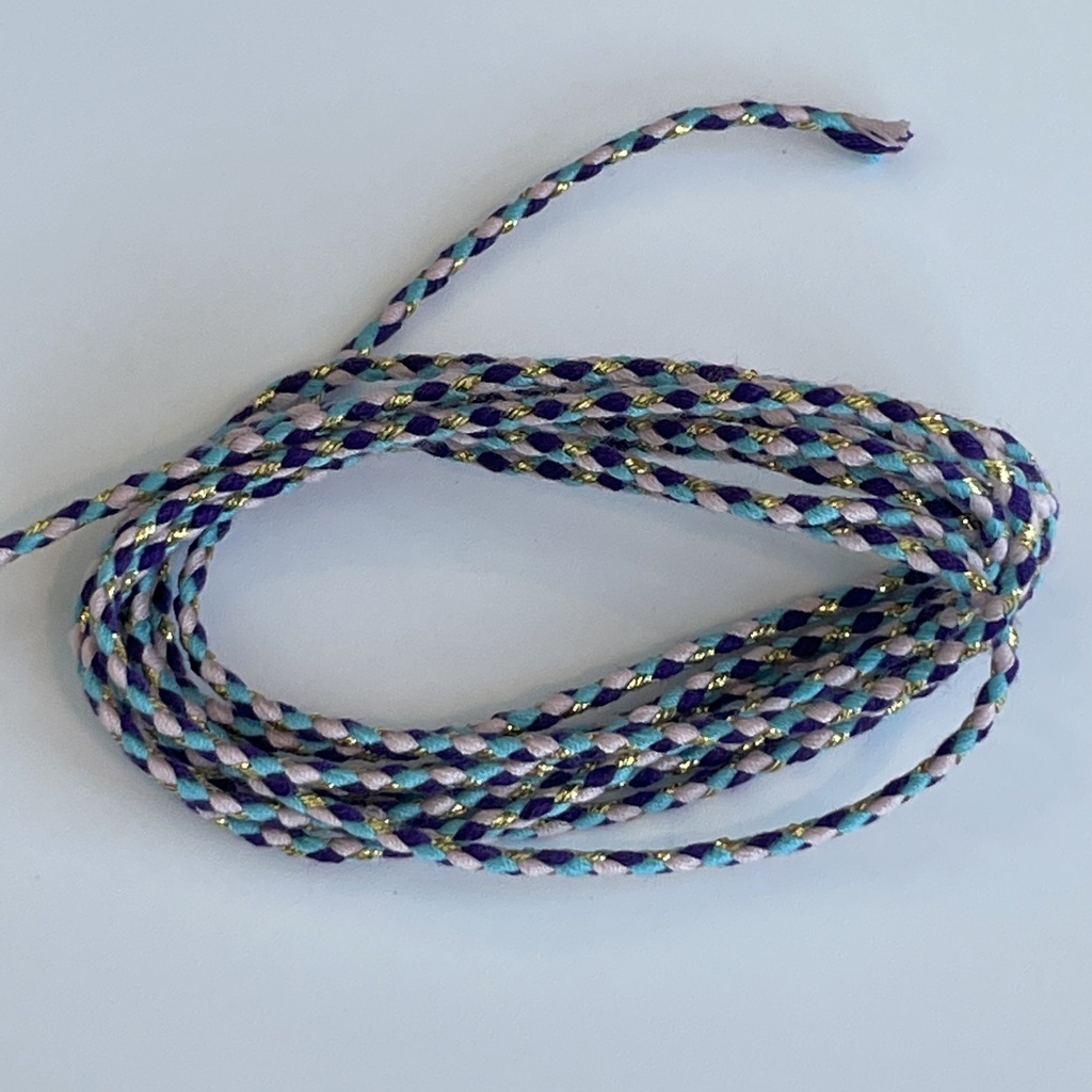 Purple/Blue/Pink Woven Rope