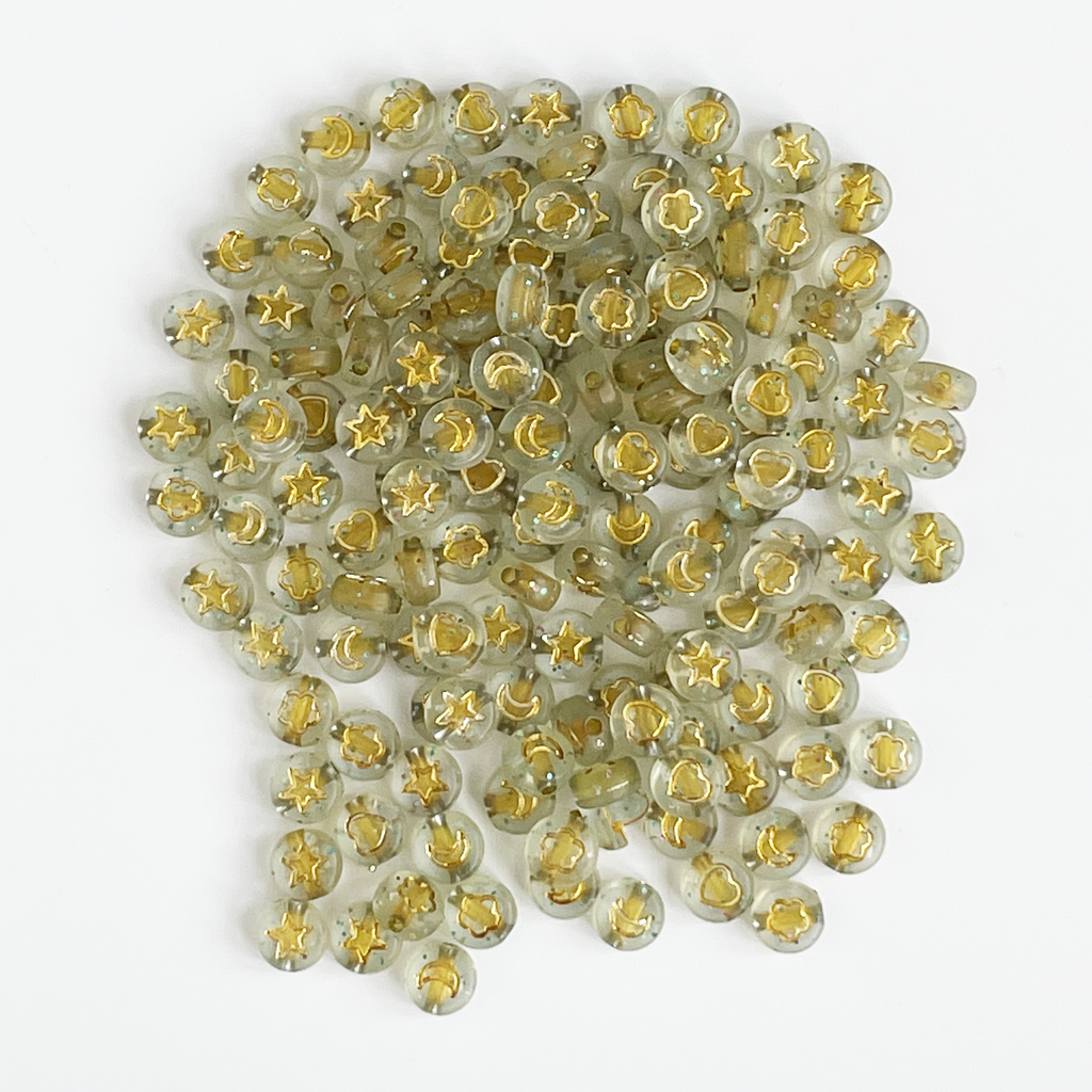 Round w Gold Shapes
