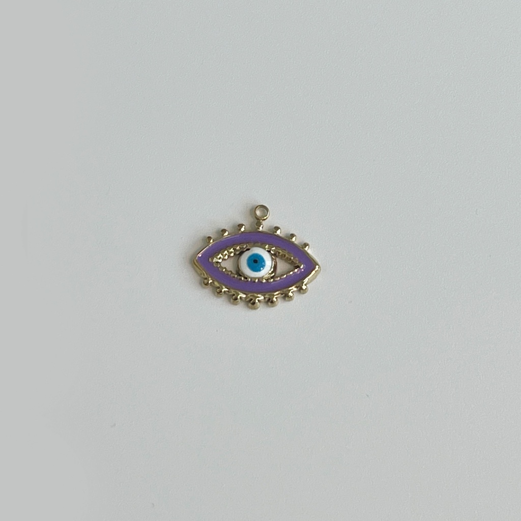 Purple Evil Eye Pendant