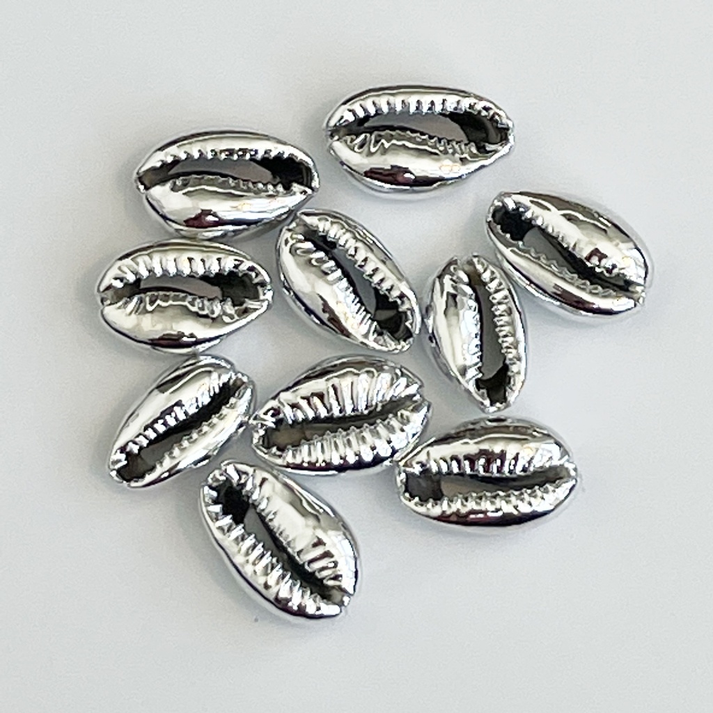 No Hole Silver Metallic Shell