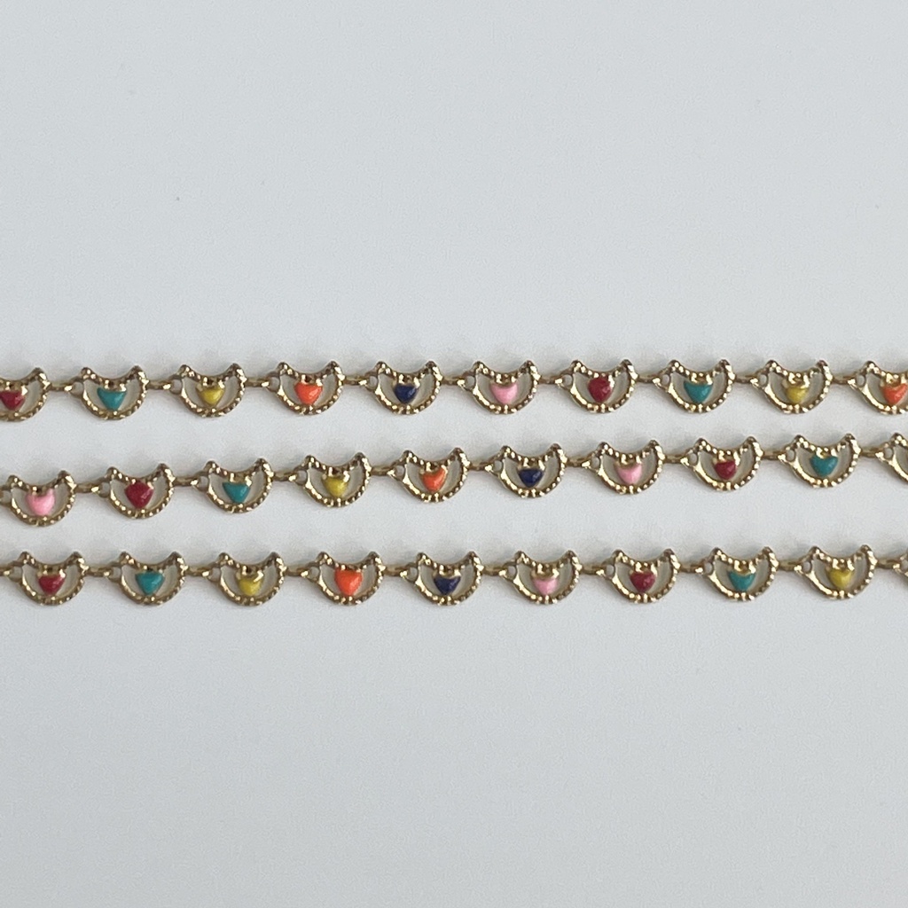 Multicoloured Moon Chain