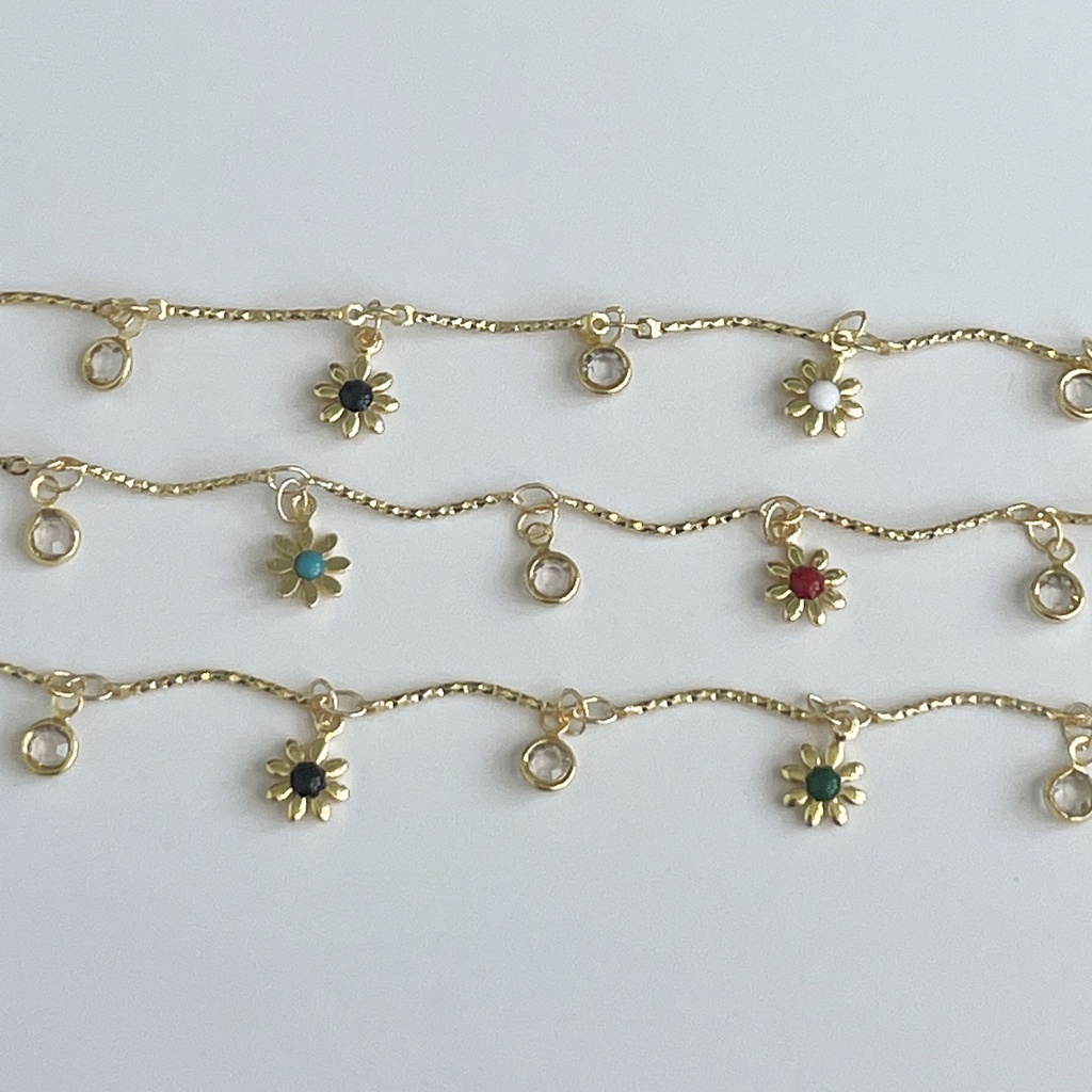 Flower & Crystal Chain