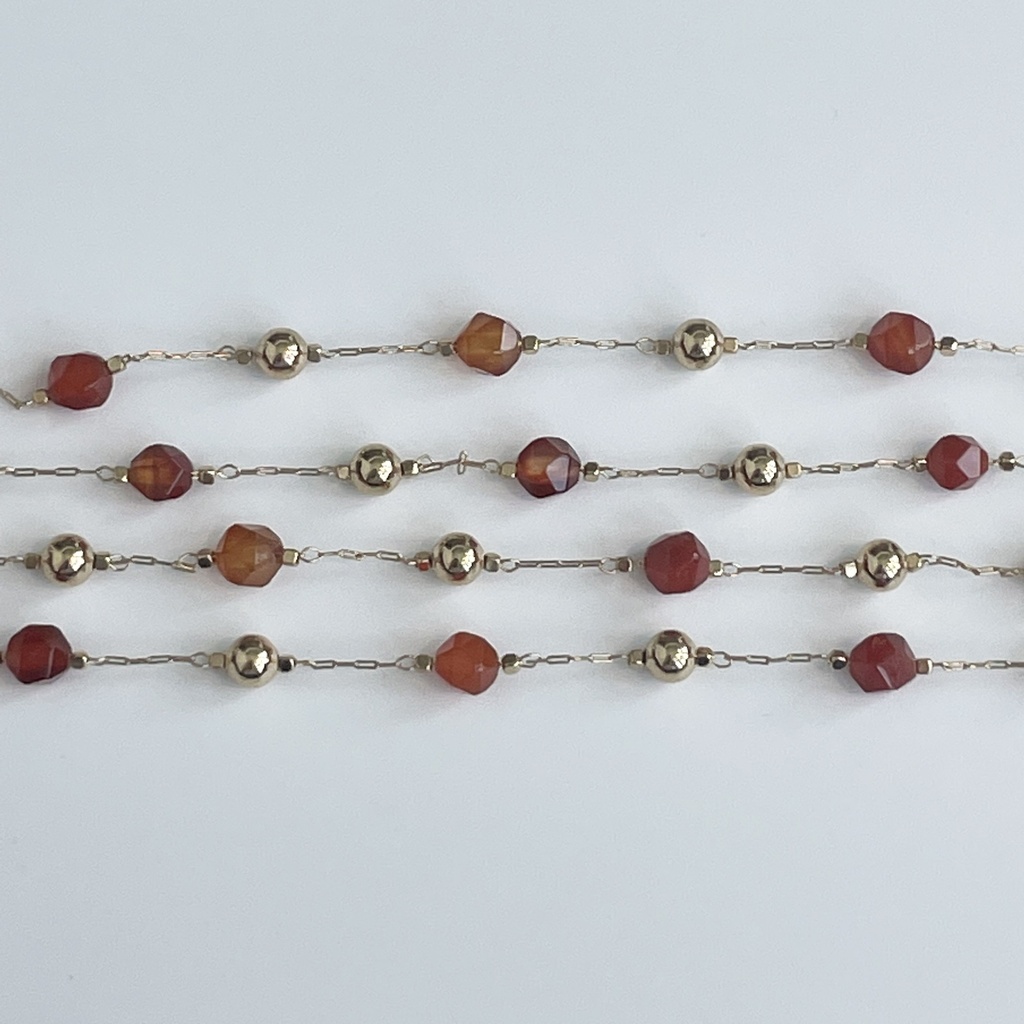Copper Stone Chain