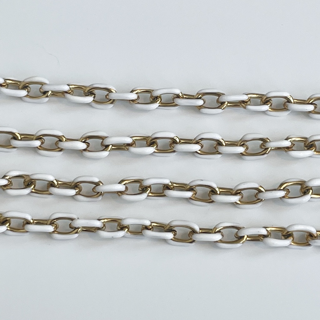 Large White Cable Link Chain