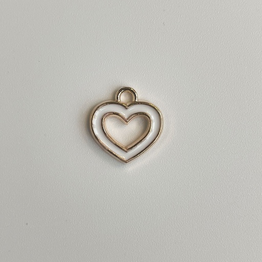White Outline Heart
