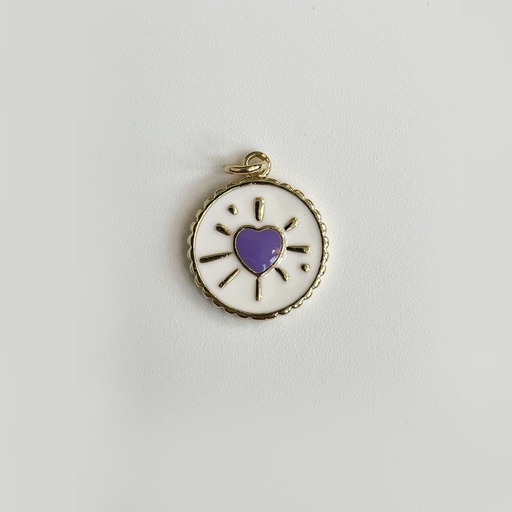 Beaming Purple Heart