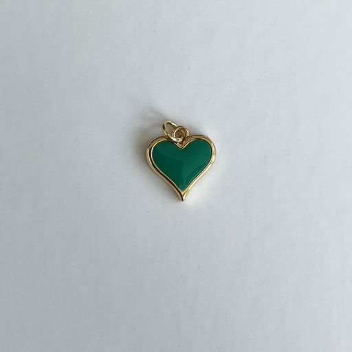 Green Heart w Gold Outline