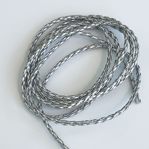 Silver Faux Leather
