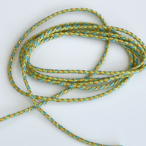 Yellow/Green/Blue Woven Rope