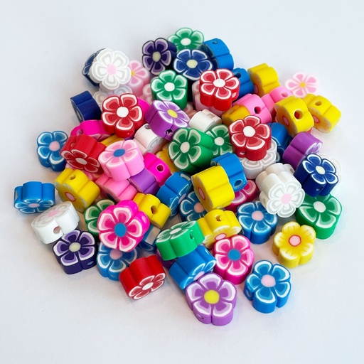 Multicoloured Polymer Flowers