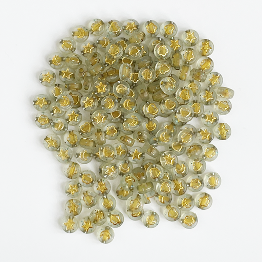 Round w Gold Shapes