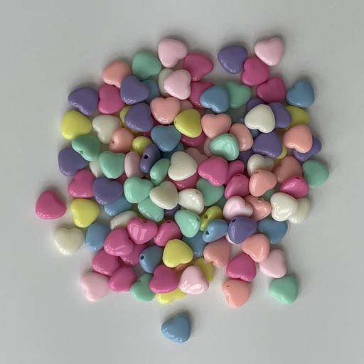 Pastel Multi Coloured Hearts