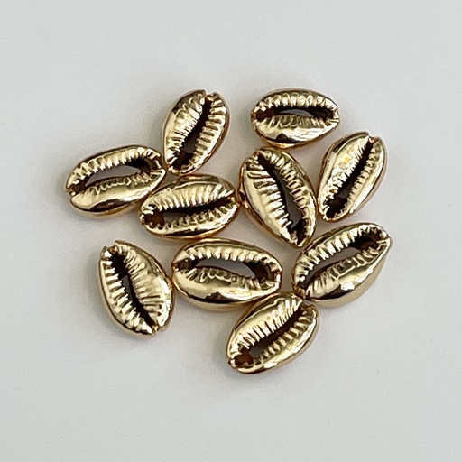 No Hole Gold Metallic Shell
