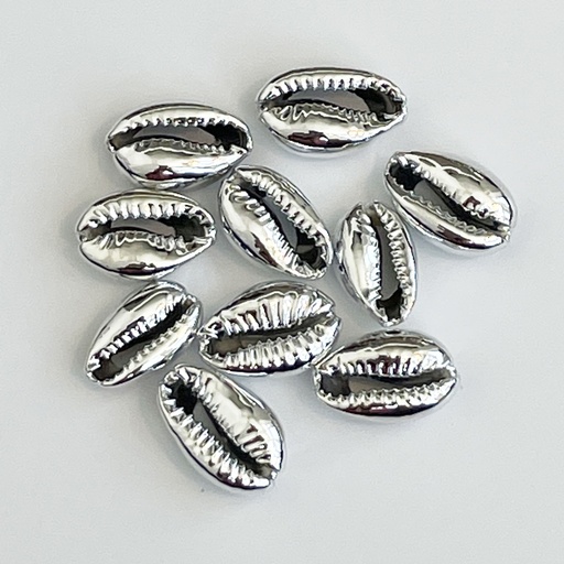 No Hole Silver Metallic Shell