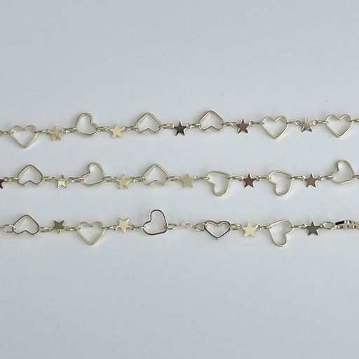 Heart Star Link Chain