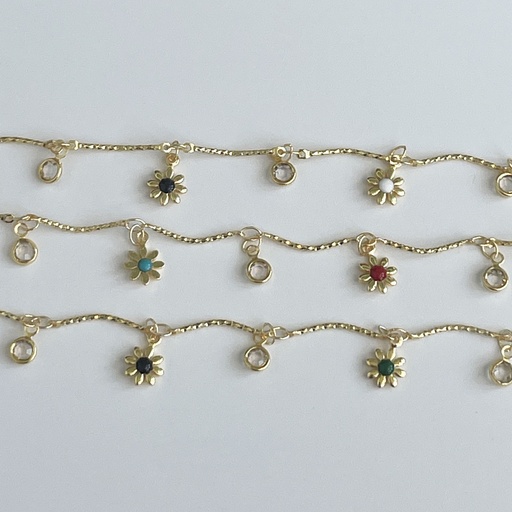 Flower & Crystal Chain