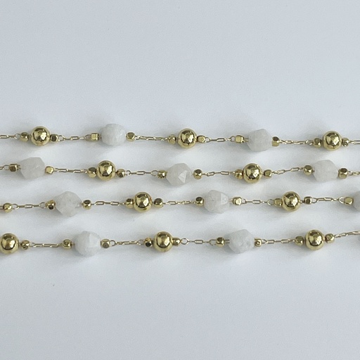 White Stone Chain