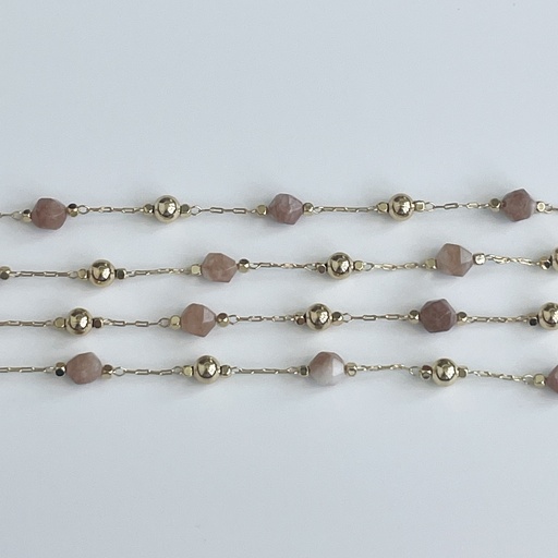 Pink Jade Stone Chain