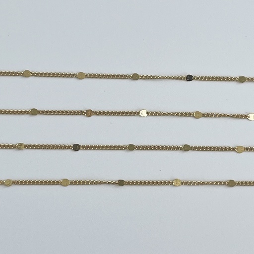 Tiny Link Chain w Flat Disc