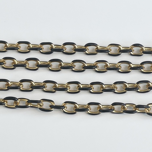 Large Black Cable Link Chain