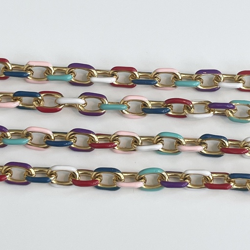 Large Multicoloured Cable Link Chain