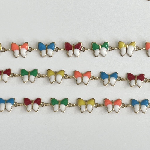Multicoloured Enamel Butterfly 